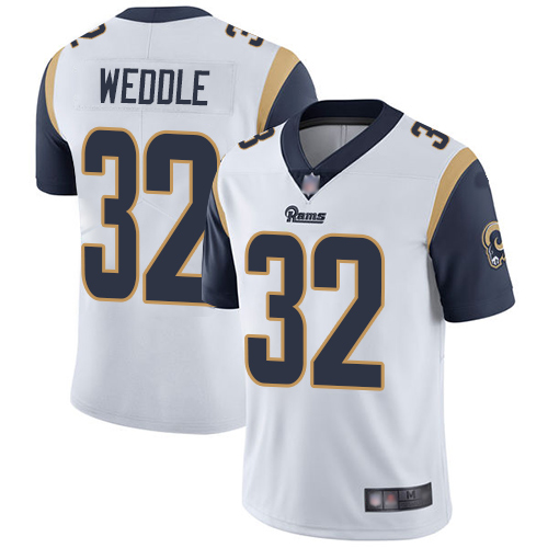 Los Angeles Rams Limited White Men Eric Weddle Road Jersey NFL Football #32 Vapor Untouchable